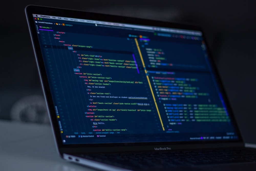 Python for AI projects on laptop screens