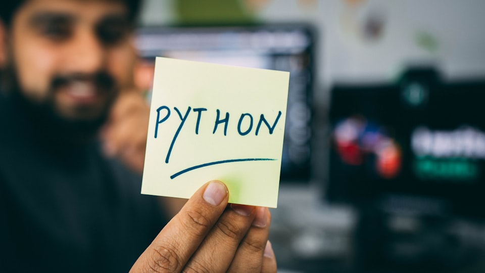 Developer using Python for artificial intelligence workflows
